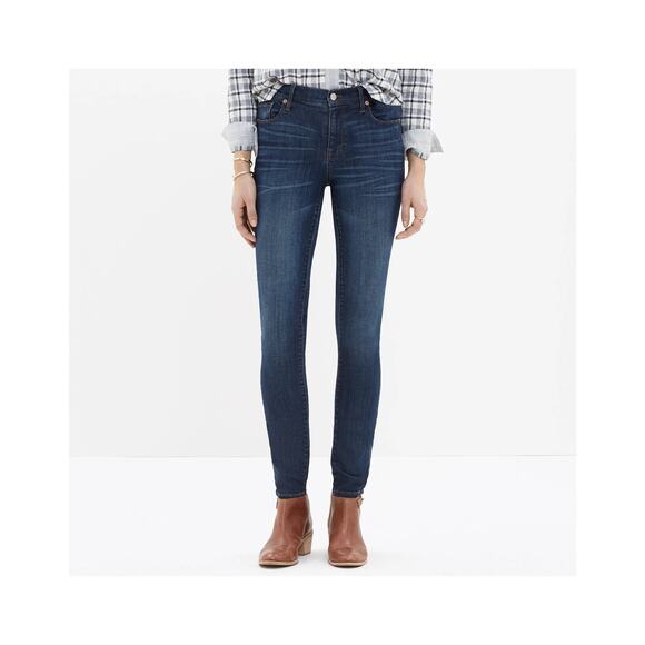 Madewell Denim - Madewell Women's Blue Dark Wash High Riser Skinny Jeans Size 29